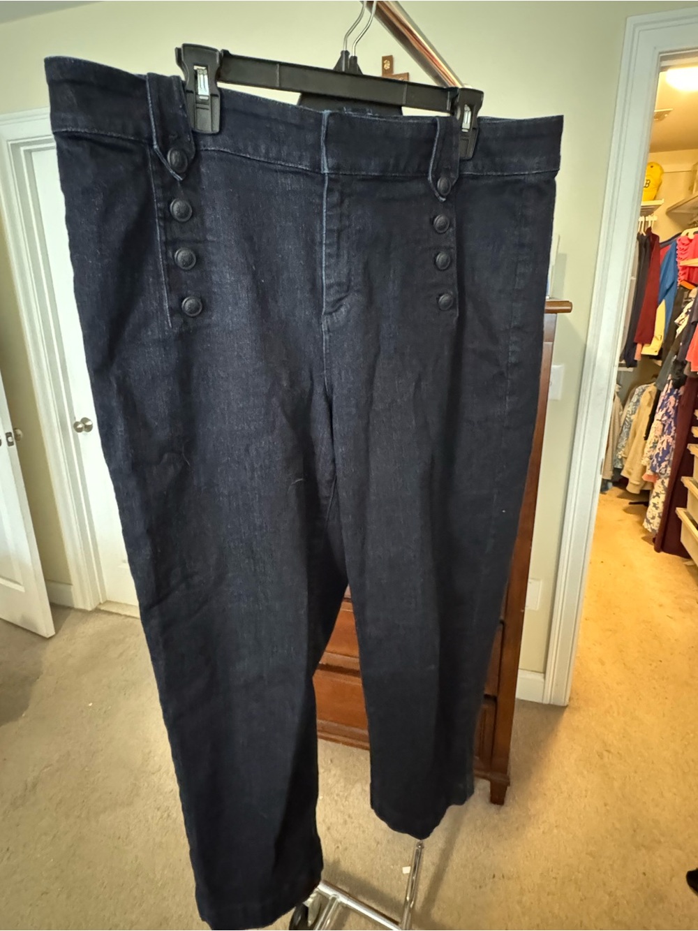 High-Rise Dark Indigo Women's Sailor Jeans